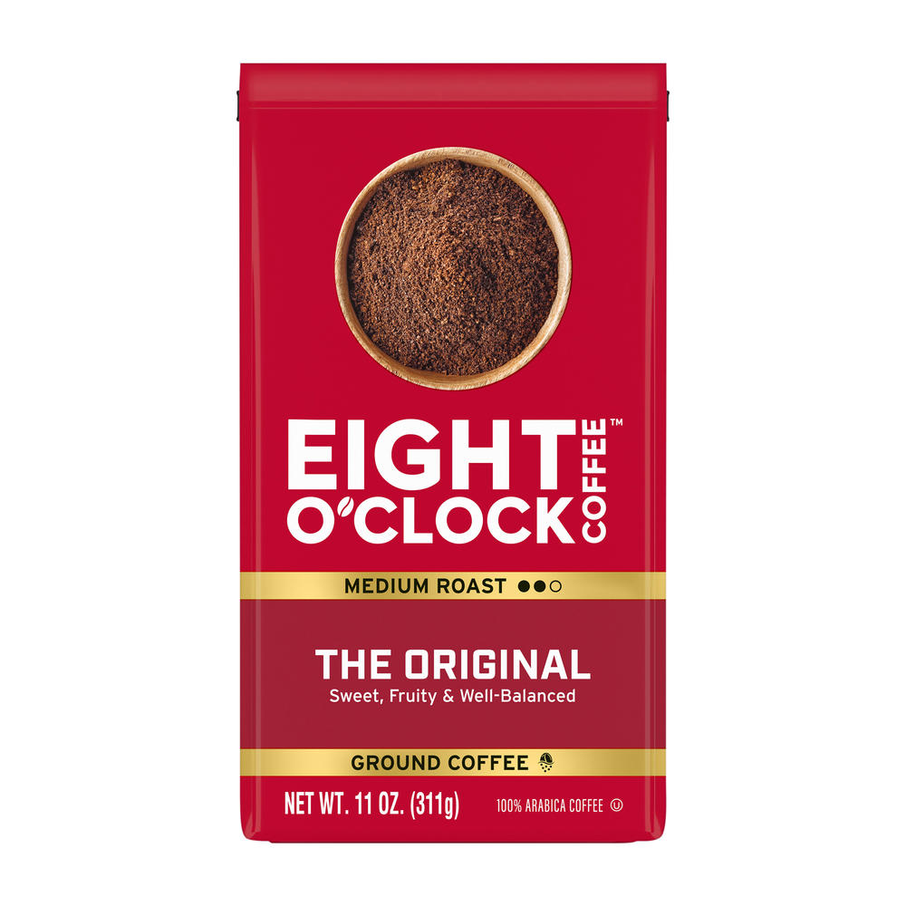 Eight O'Clock 100% Arabica Original Medium Roast Ground Coffee, 12 oz
