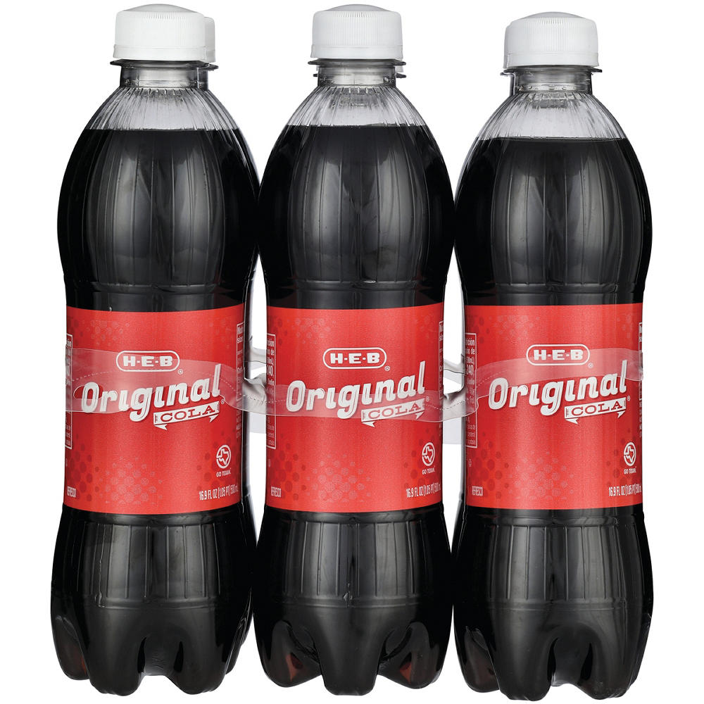 H-E-B Original Cola 6 pk Bottles, 16.9 oz