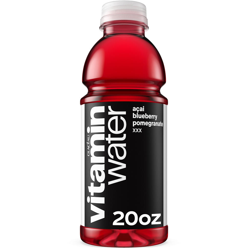 Glaceau Vitaminwater  xxx Acai Blueberry Pomegranate Flavored Water Beverage, 20 oz
