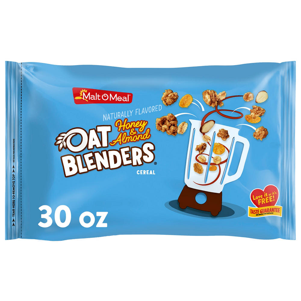 Malt-O-Meal Oat Blenders with Honey & Almonds Cereal Bag, 30 oz