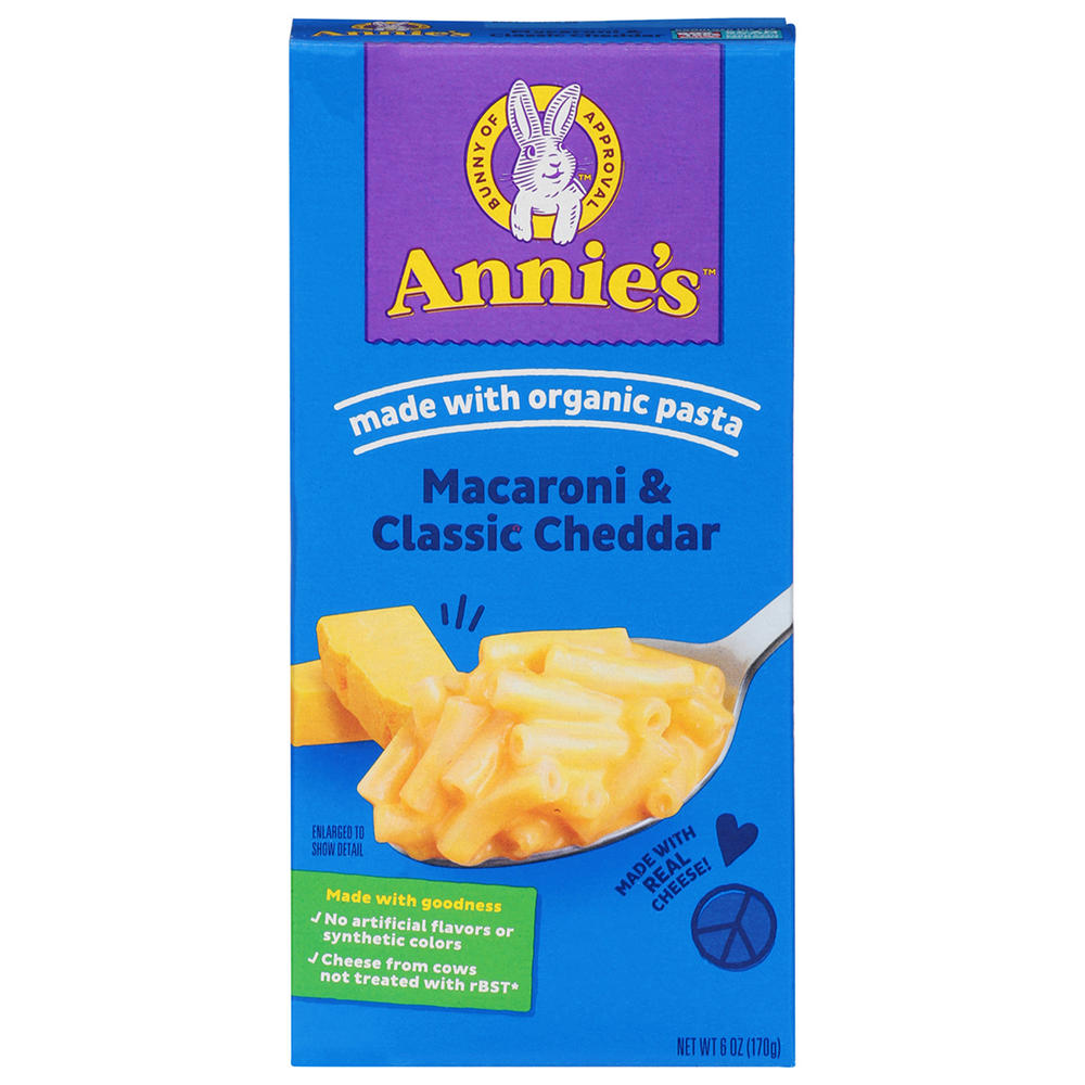 Annie's Macaroni & Classic Cheddar, 6 oz