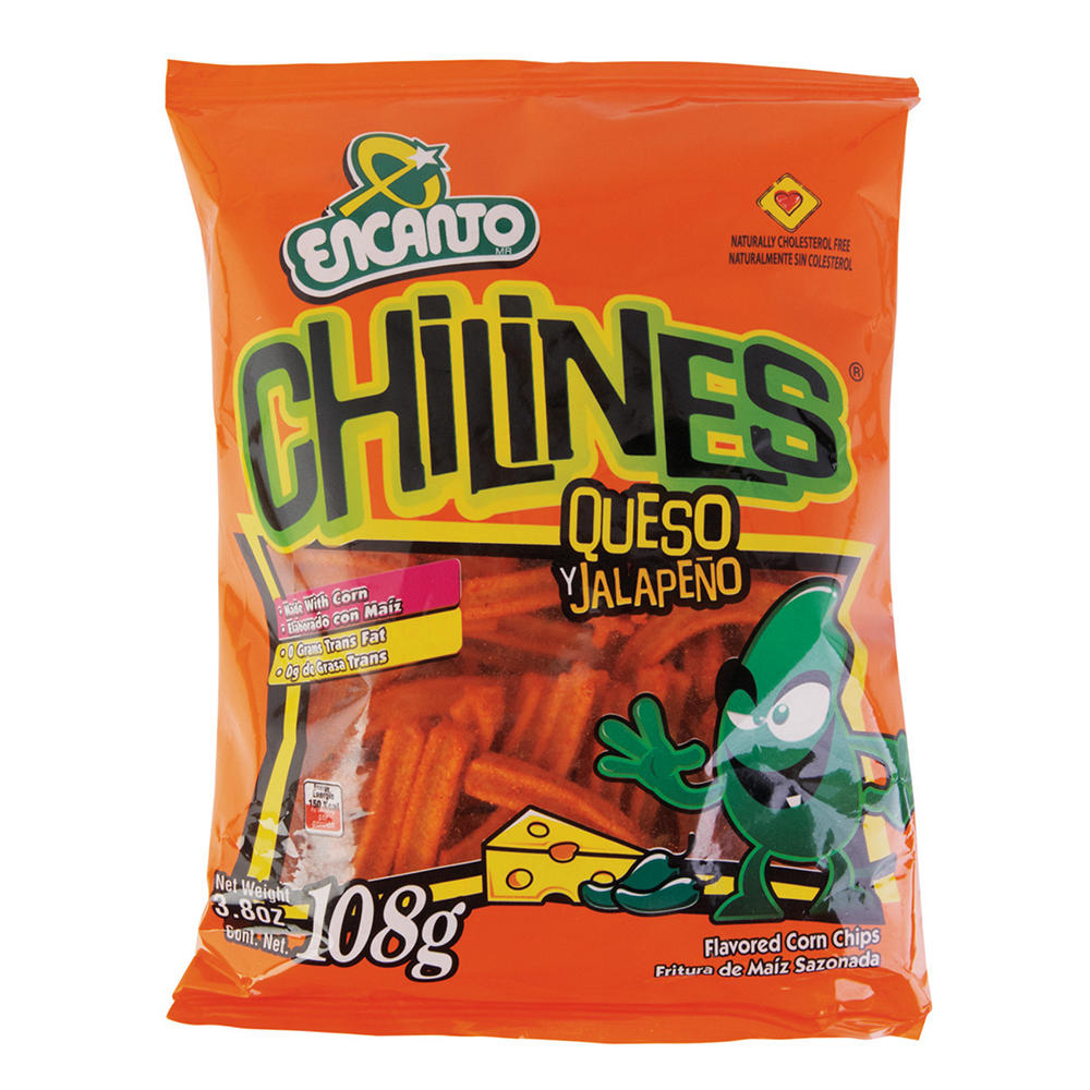 Encanto Chilines Queso y Jalapeno Corn Chips, 3.85 OZ