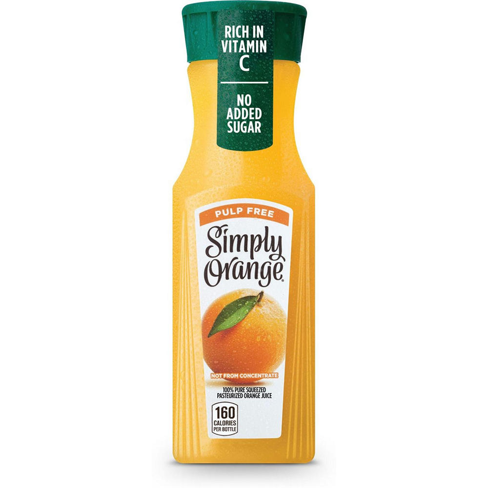 Simply Orange Pulp Free Orange Juice, 11.5 oz