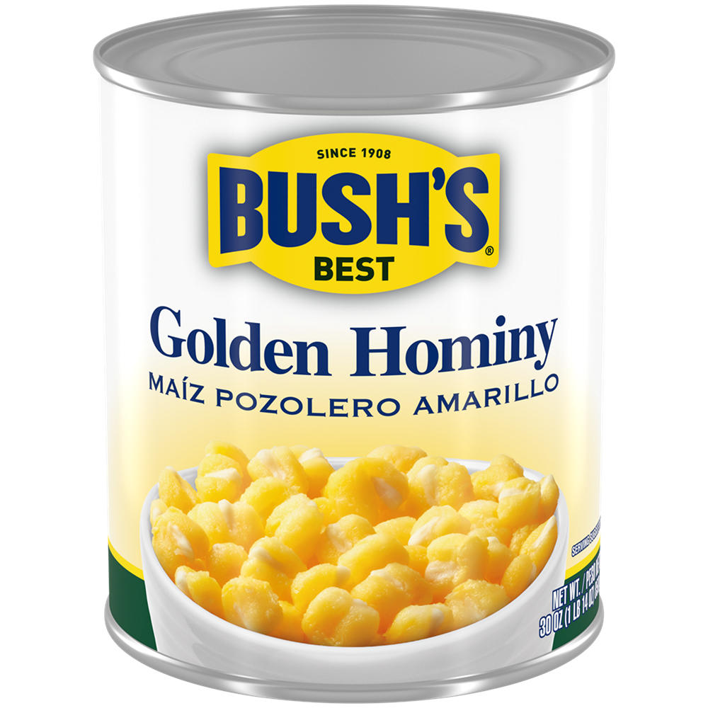 Bush's Best Golden Hominy, 30 oz