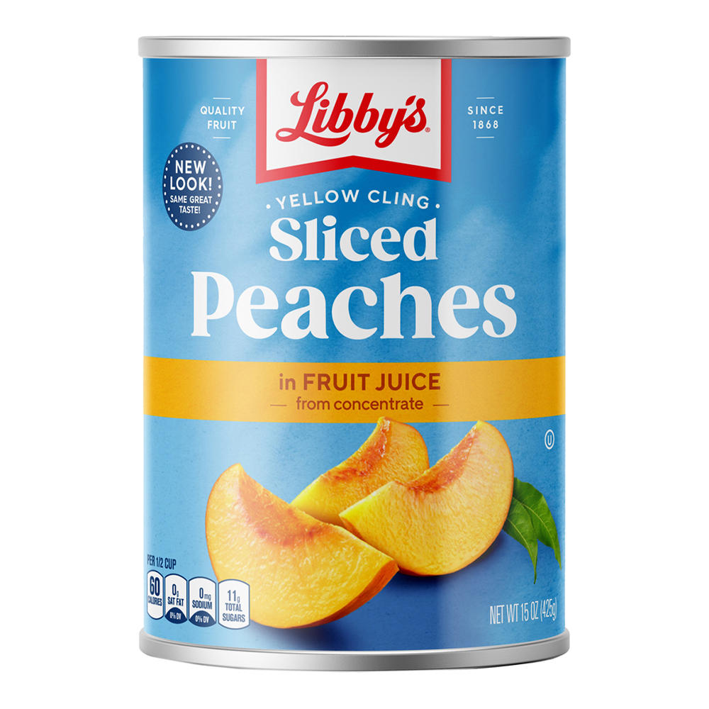 Libby's Yellow Cling Sliced Peaches in Fruit Juice, 15 oz
