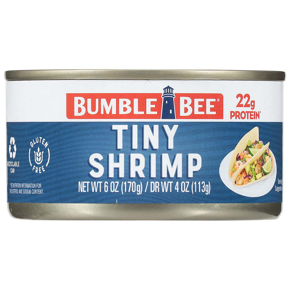 Bumble Bee 22g Protein Tiny Shrimp, 4 oz