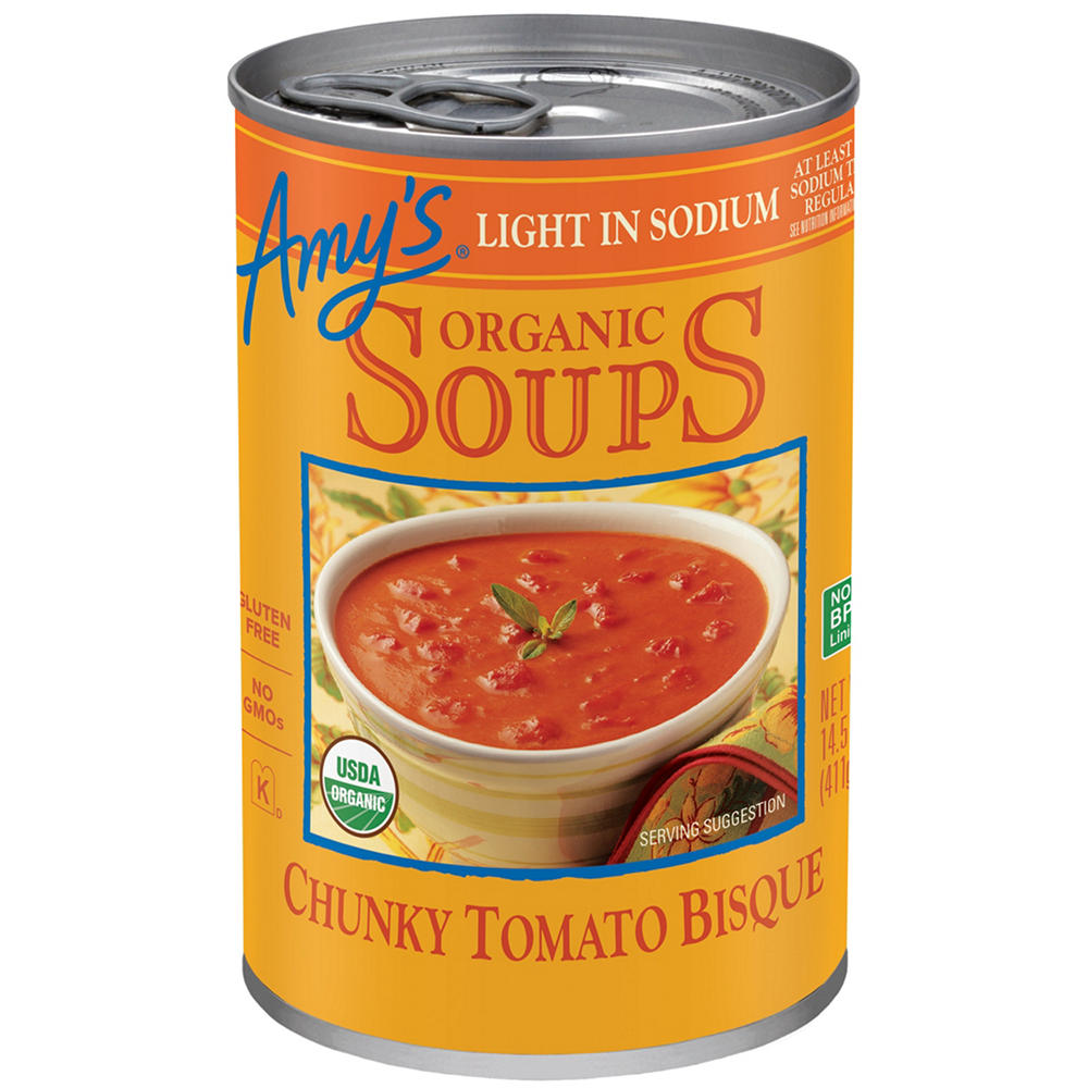 Amy's Organic Light in Sodium Chunky Tomato Bisque Soup, 14.5 oz