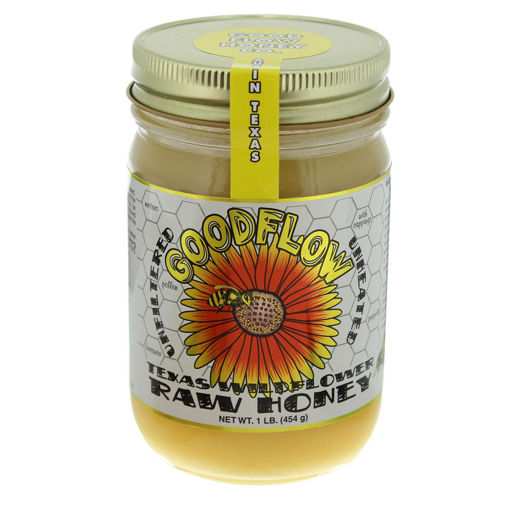 Good Flow Honey Co. Texas Wildflower Raw Honey, 1 lb