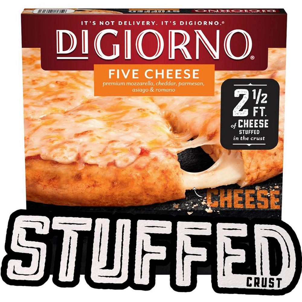 DiGiorno Cheese Stuffed Crust Five Cheese Frozen Pizza, 22.2 oz