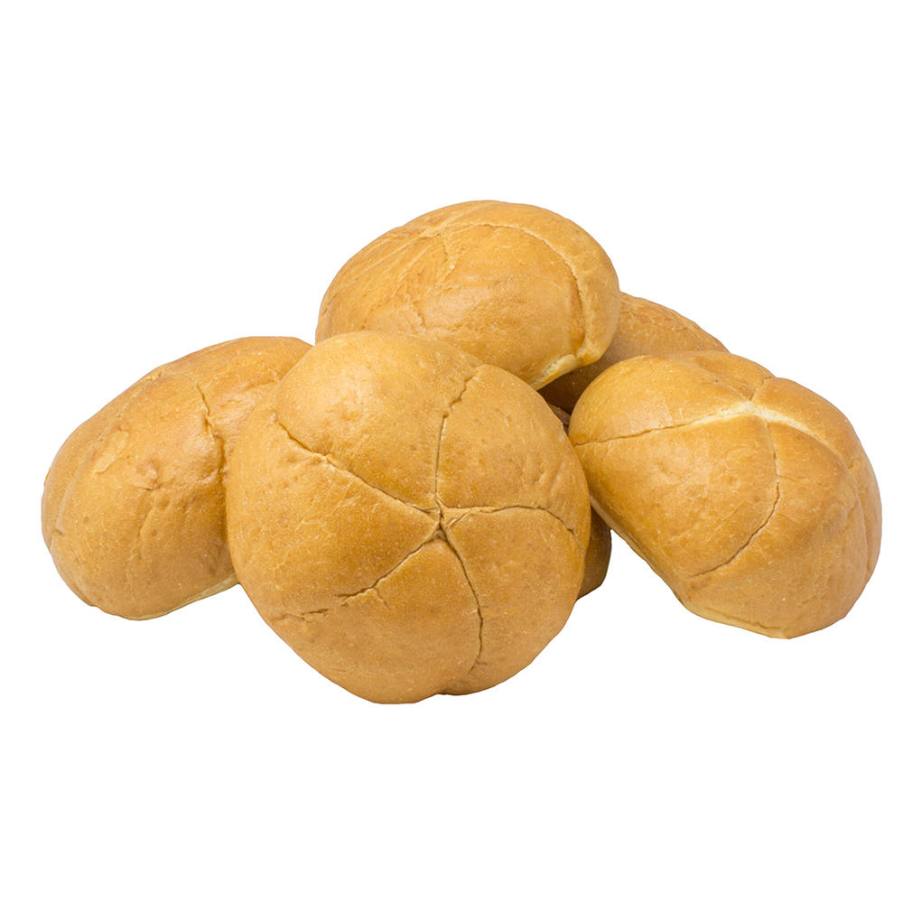 H-E-B Bakery Scratch-Made White Kaiser Rolls, 6 ct
