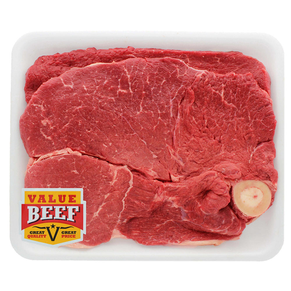 H-E-B Value Beef Bone-In Round Steaks - Value Pack, Avg. 3.0 lbs