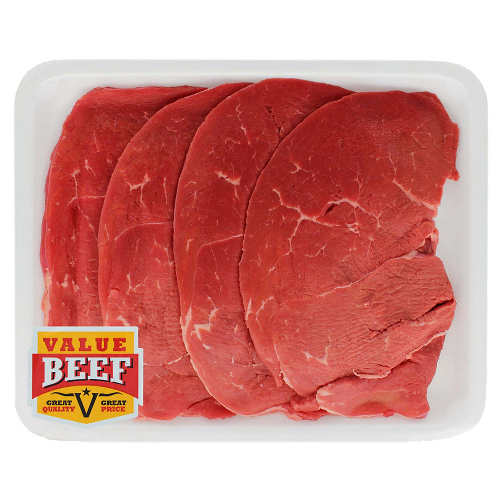 Fresh Beef Round Tip Steak Milanesa Value Beef, Avg. 1.18 lbs