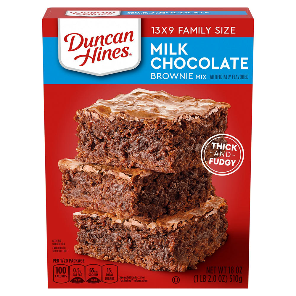 Duncan Hines Milk Chocolate Brownie Mix - Family Size, 18 oz