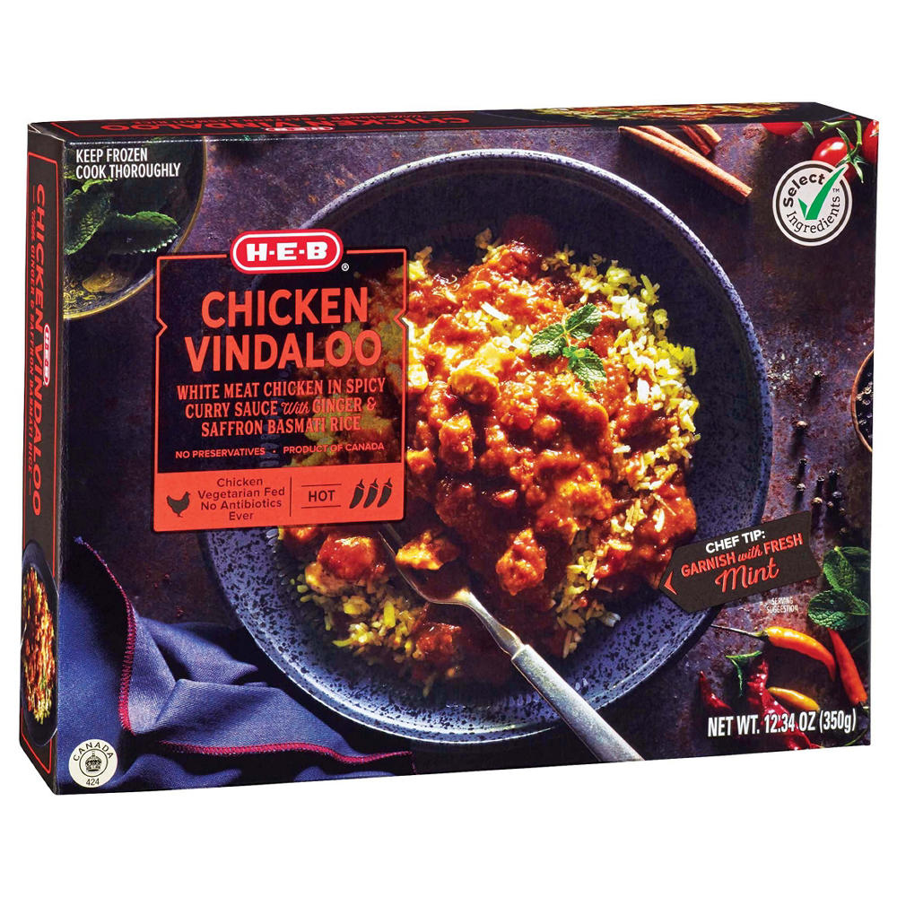 H-E-B Chicken Vindaloo Frozen Meal, 12.3 oz