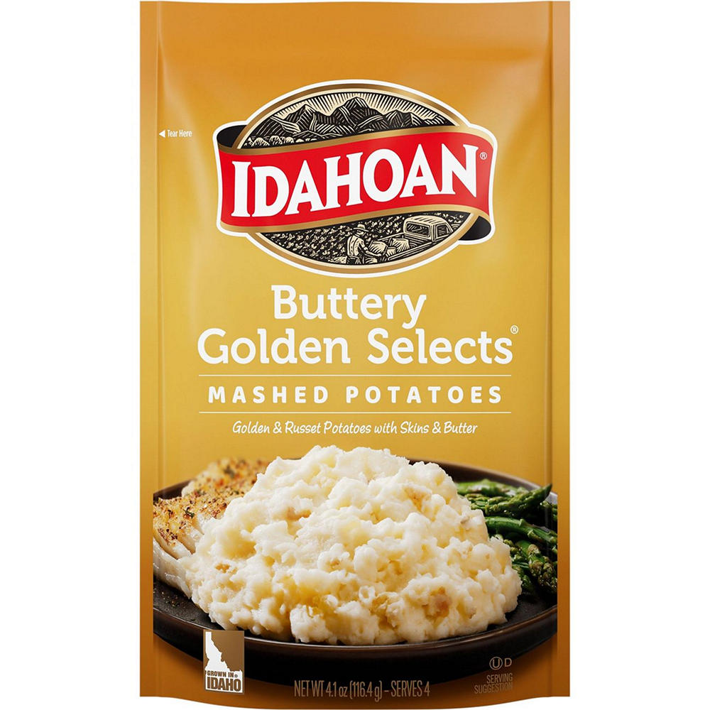 Idahoan Buttery Golden Selects Mashed Potatoes, 4.1 oz