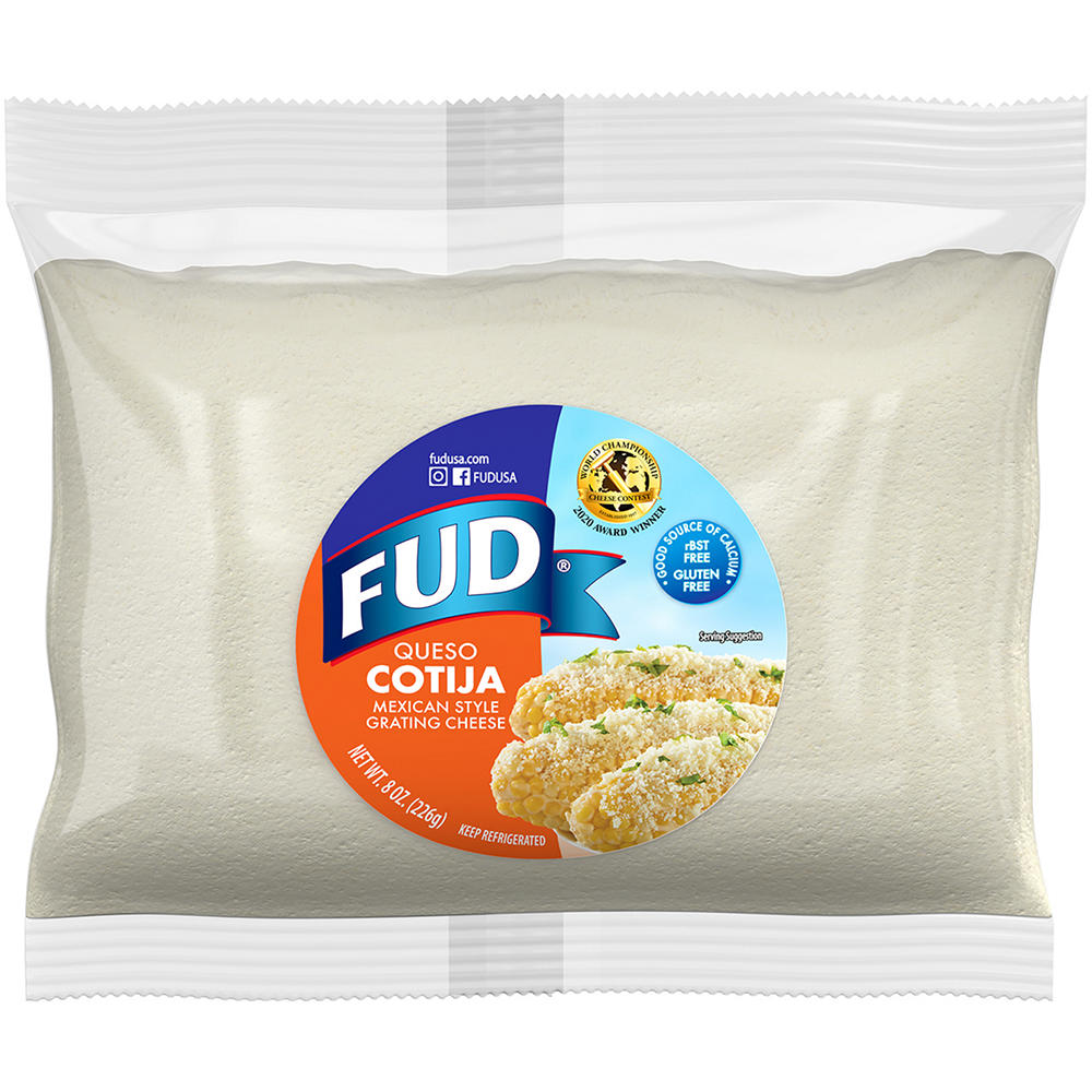 FUD Queso Cotija Mexican Style Grated Cheese, 8 oz