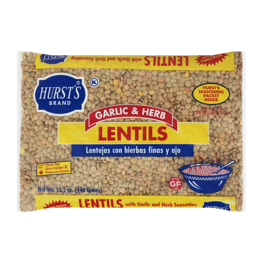 Hurst's Garlic & Herb Lentils, 15.5 oz