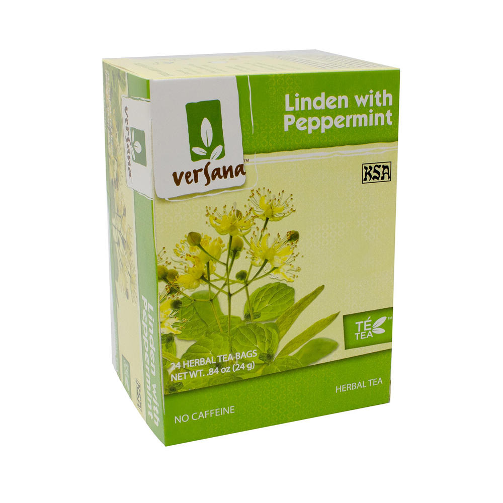 Versana Linden with Peppermint Herbal Tea, 24 ct