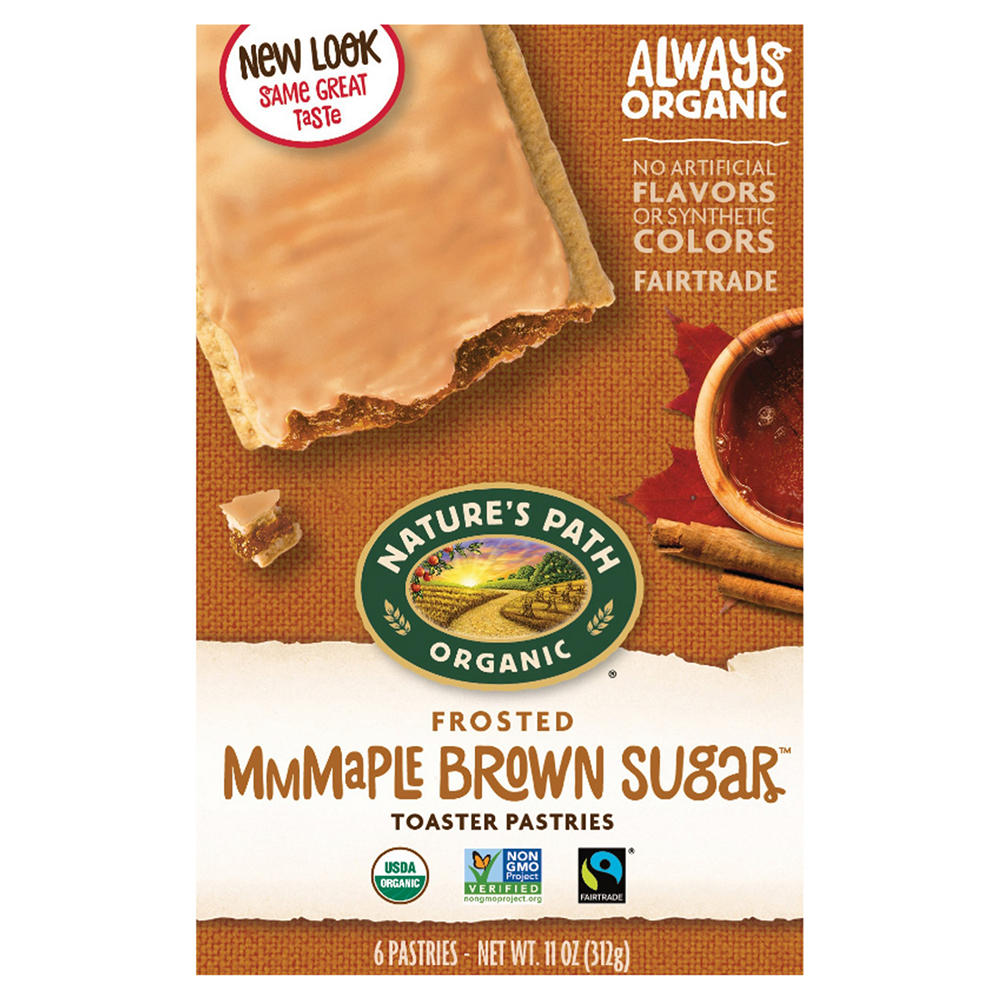 Nature's Path Brown Sugar Maple Cinnamon Frosted Toaster Pastries, 6 ct