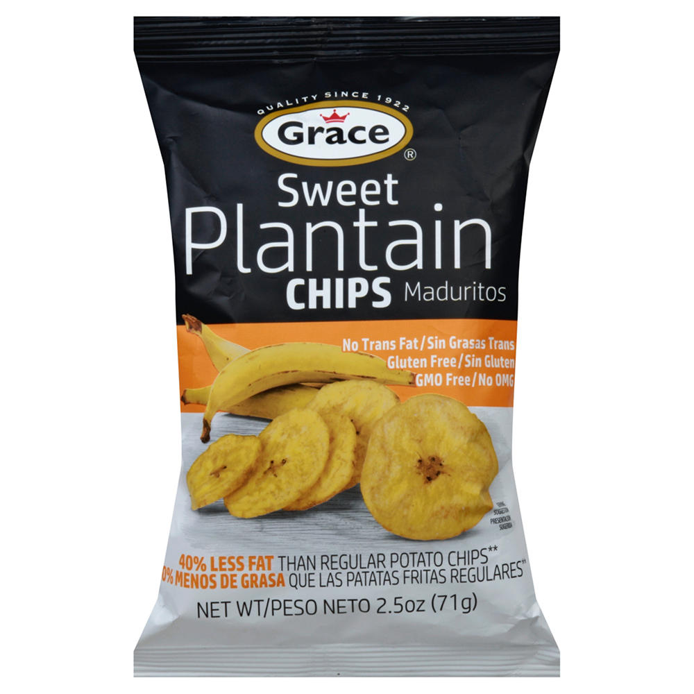 Grace Sweet Plantain Chips, 2.5 oz