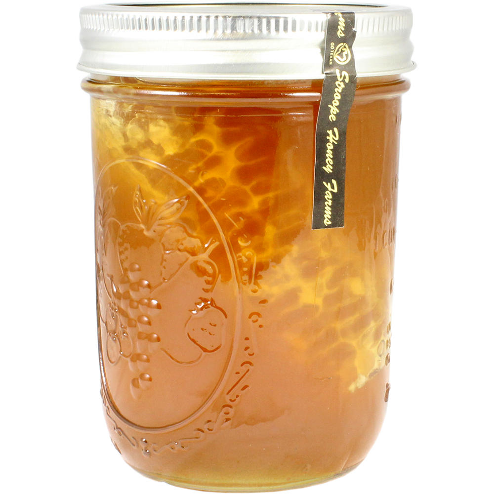 Stroopes Honey Farms Texas Brand Wildflower Honey With Comb, 24 oz