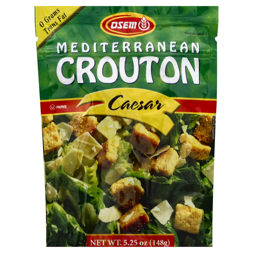 Osem Kosher Mediterranean Caesar Croutons, 5.25 oz