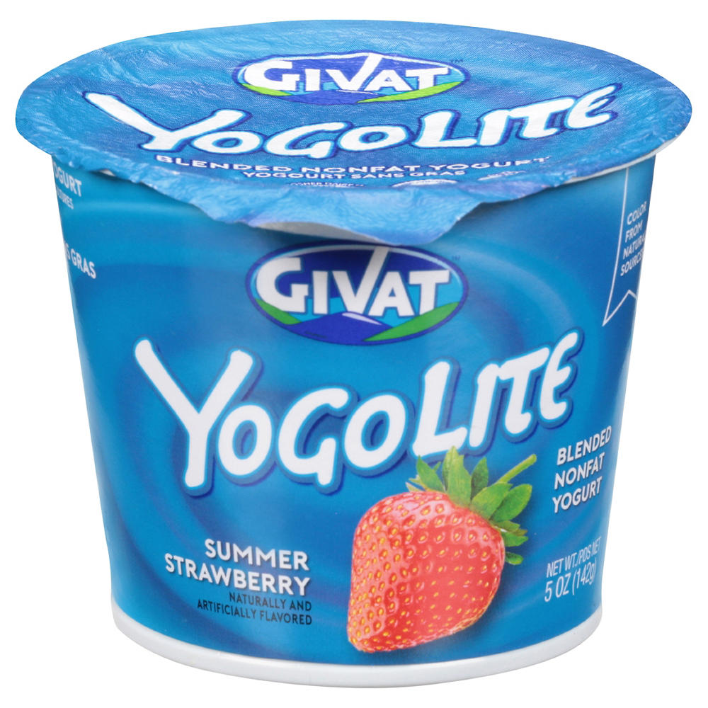 Givat Kosher Dairy Strawberry Yogurt, 4.5 oz