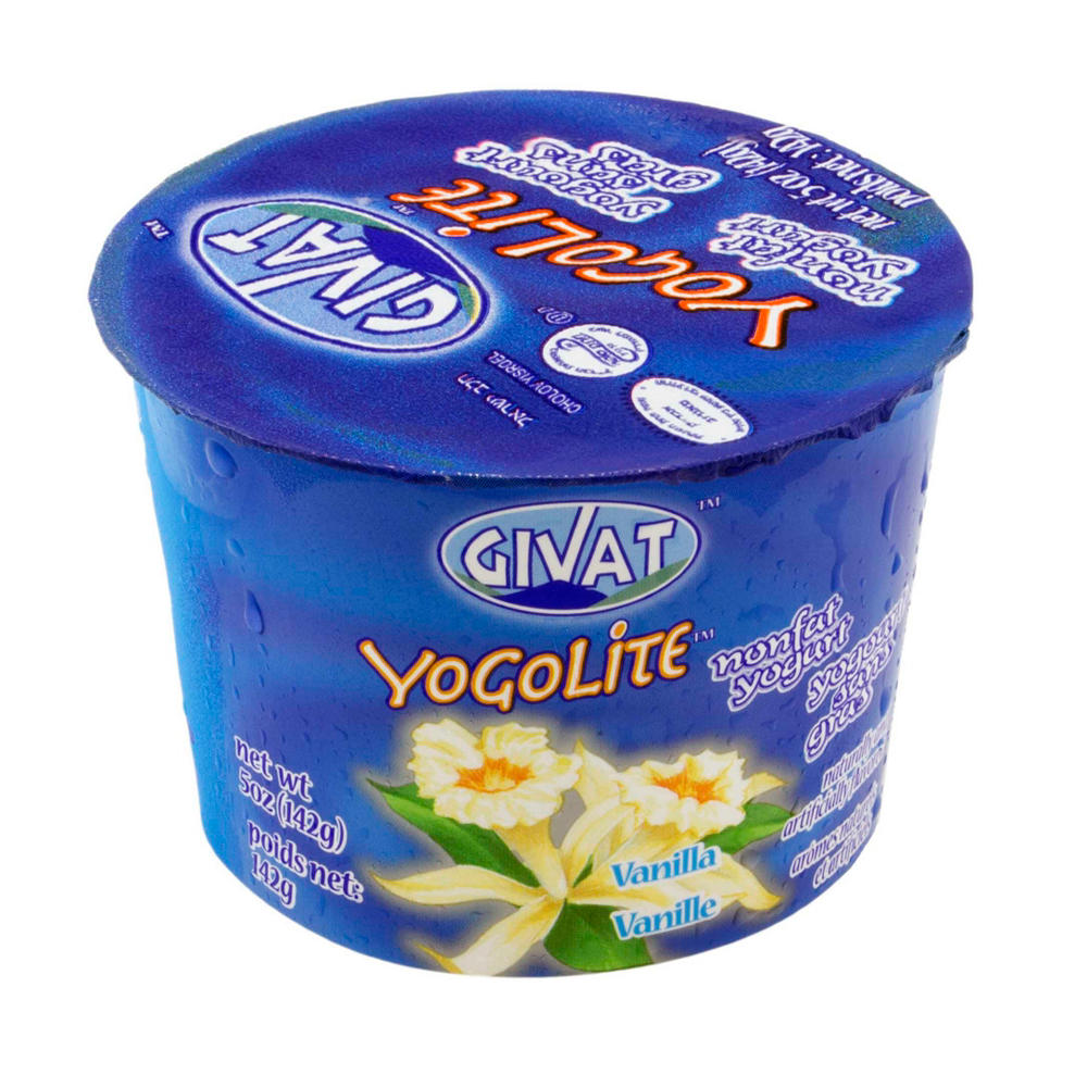Givat Kosher Yogolite Vanilla Yogurt, 4.5 oz