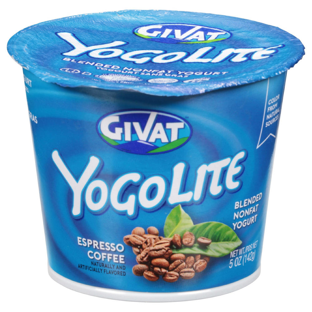 Givat Kosher Yogolite Coffee Yogurt, 4.5 oz