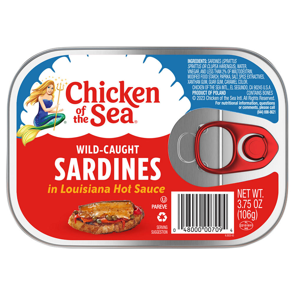 Chicken of the Sea Sardines in Louisiana Hot Sauce, 3.75 oz