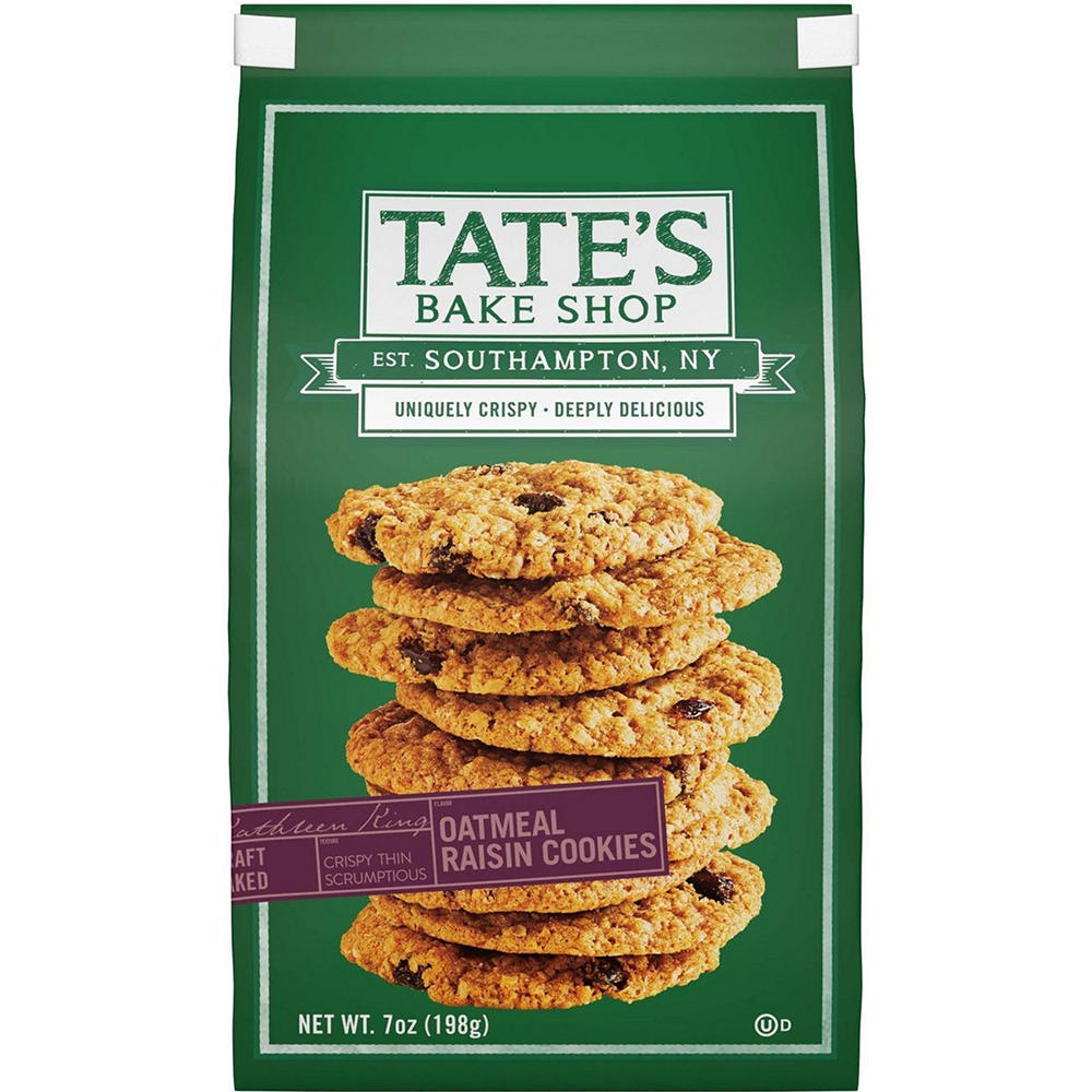 Tate's Bake Shop Oatmeal Raisin Cookies, 7 oz
