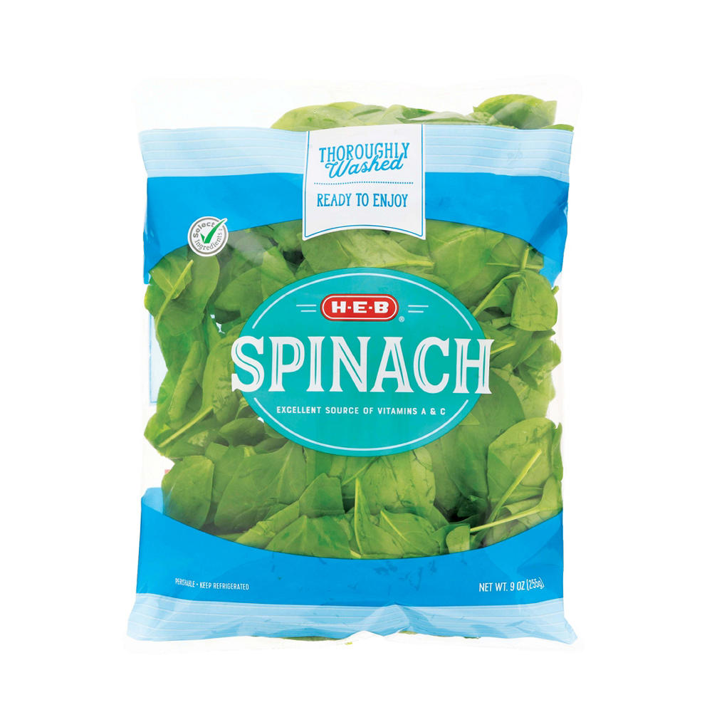H-E-B Fresh Spinach, 9 oz