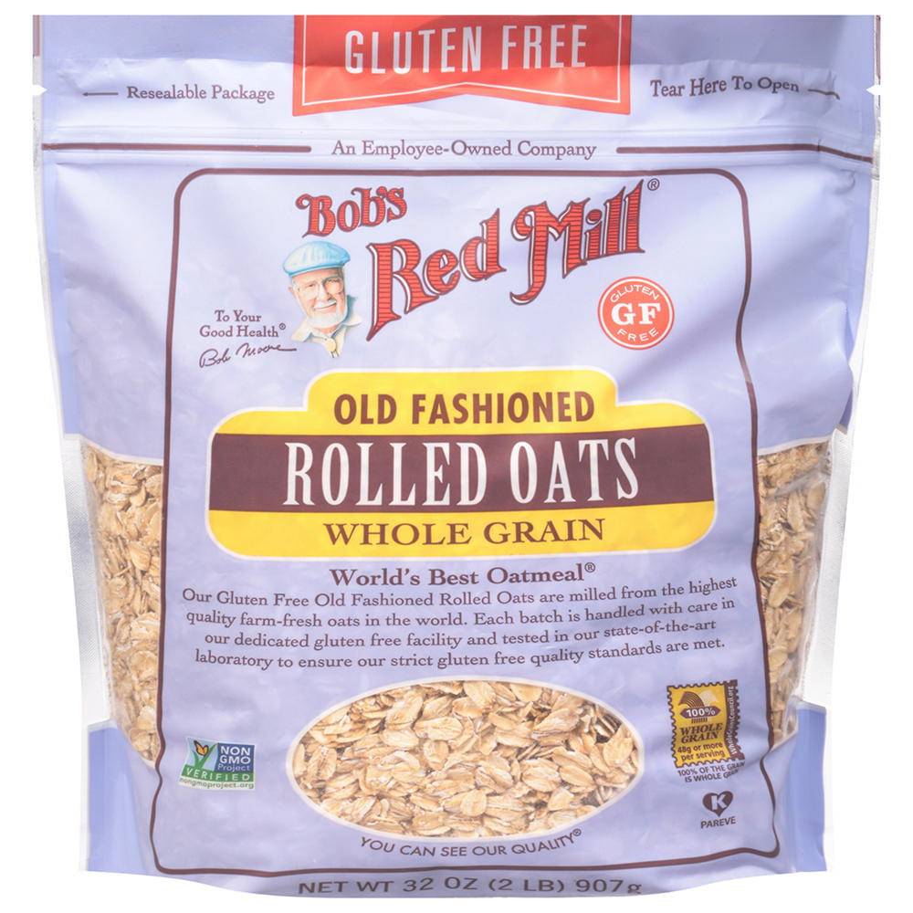 Bob's Red Mill Gluten Free Old Fashioned Rolled Oats, 32 oz
