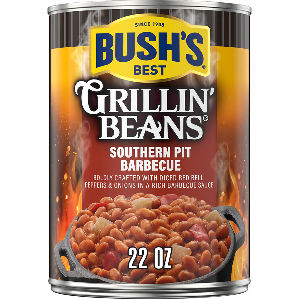 Bush's Best Southern Pit Barbecue Grillin' Beans, 22 oz