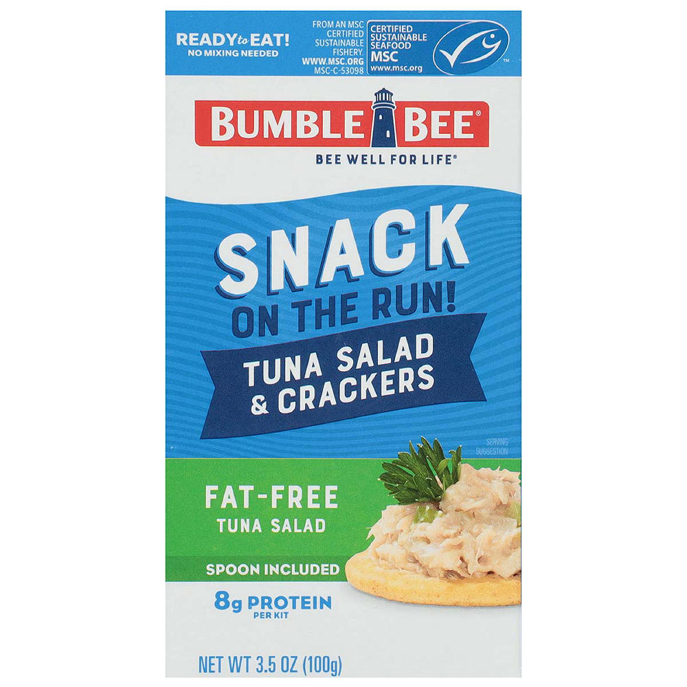 Bumble Bee Snack on the Run Fat Free Tuna Salad Kit with Wheat Crackers, 3.5 oz