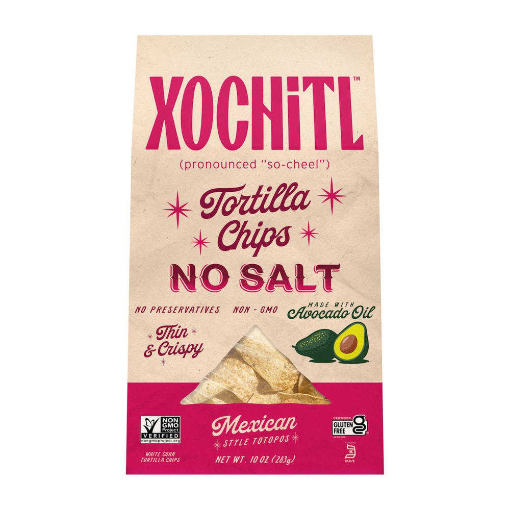 Xochitl Mexican-Style No Salt Corn Tortilla Chips, 10 oz