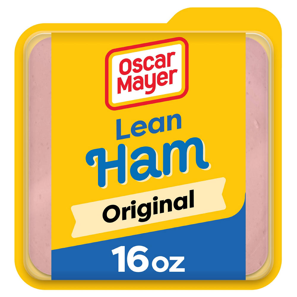 Oscar Mayer Lean Cooked Ham Sliced Lunch Meat (Water Added), 16 oz