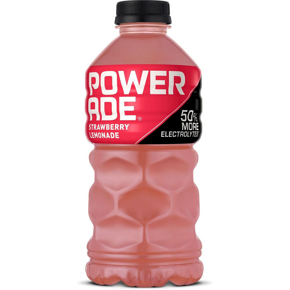 Powerade Strawberry Lemonade Electrolyte Sports Drink, 28 oz