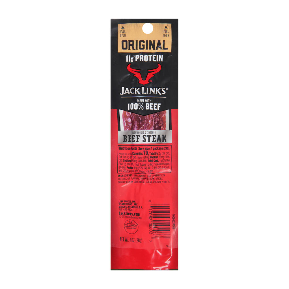 Jack Link's Beef Steak Strip - Original, 1 oz
