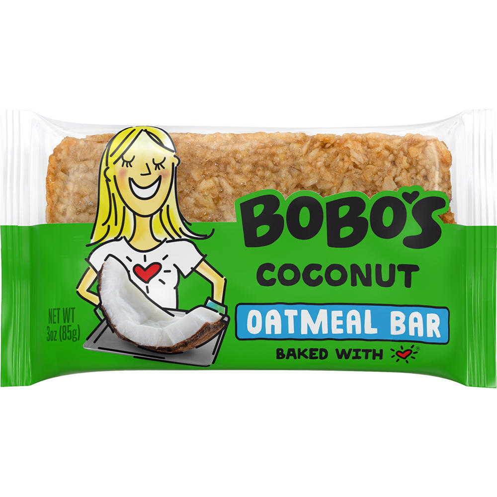 Bobo's Oatmeal Bar - Coconut, 3 oz