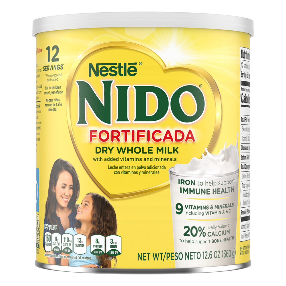 Nido Fortificada Dry Whole Milk Powdered Drink Mix, 12.6 oz