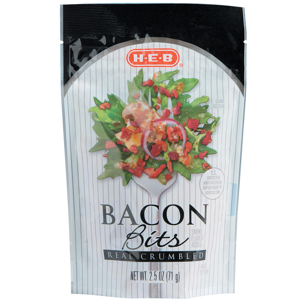 H-E-B 100% Real Crumbled Bacon Bits, 2.5 oz