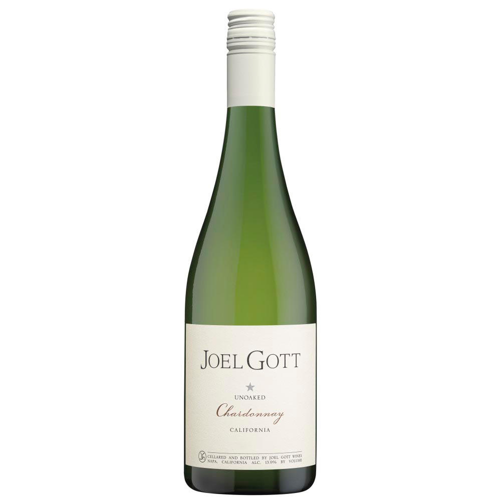 Joel Gott Unoaked Chardonnay California White Wine, 750 mL