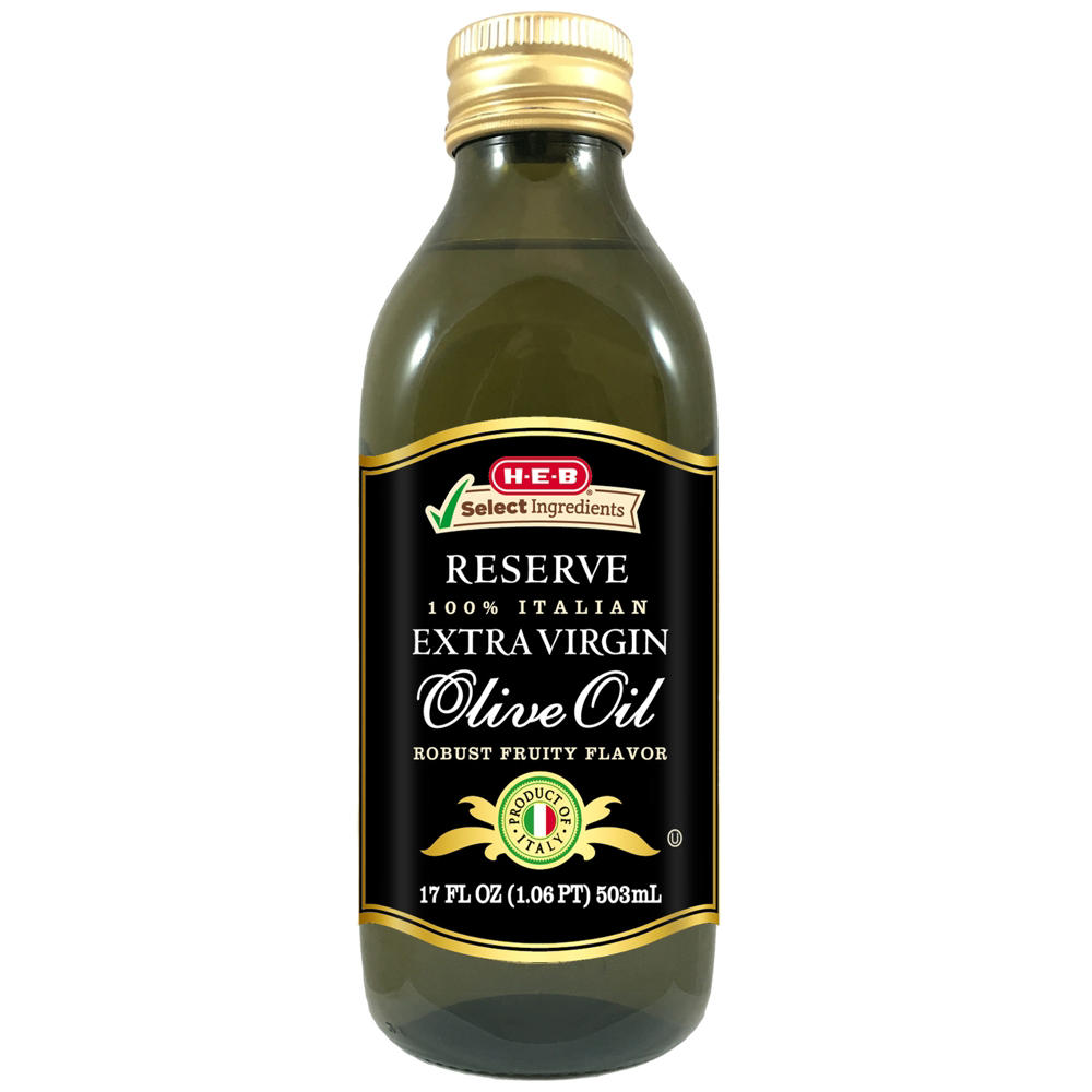 H-E-B Reserve 100% Italian Extra Virgin Olive Oil, 17 oz