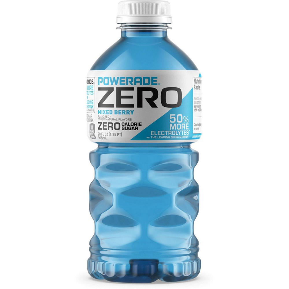 Powerade Zero Mixed Berry Electrolyte Sports Drink, 28 oz