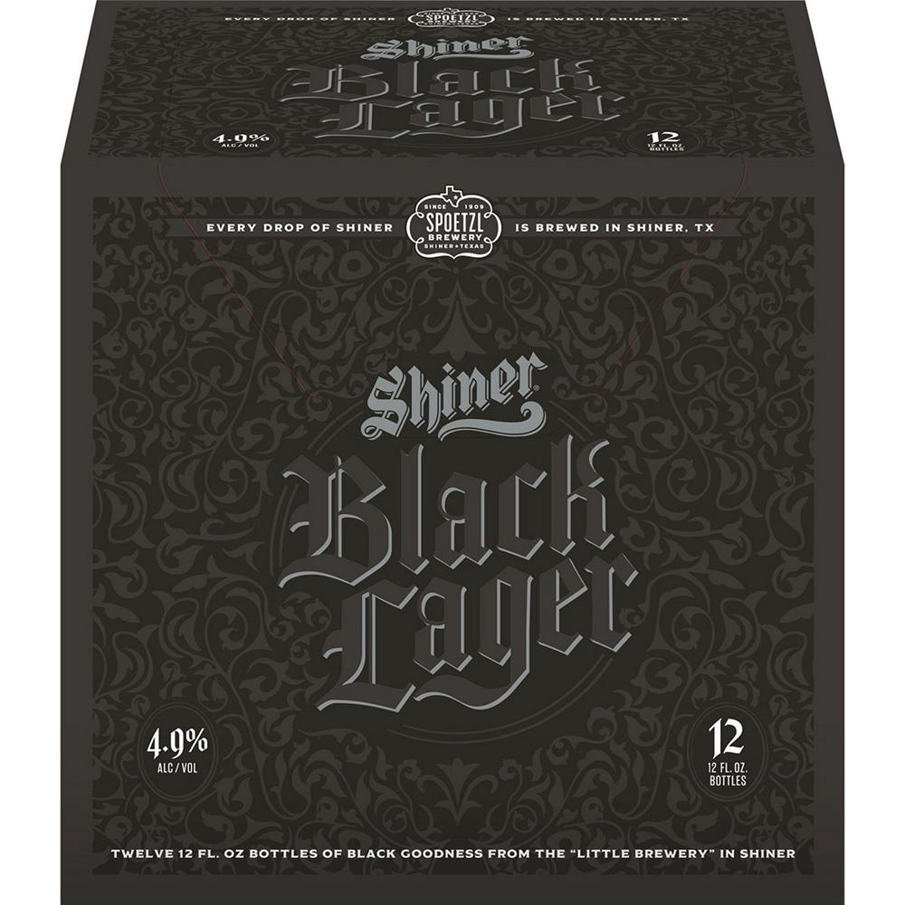 Shiner Craft Beer Black Lager 12 pk Bottles, 12 oz