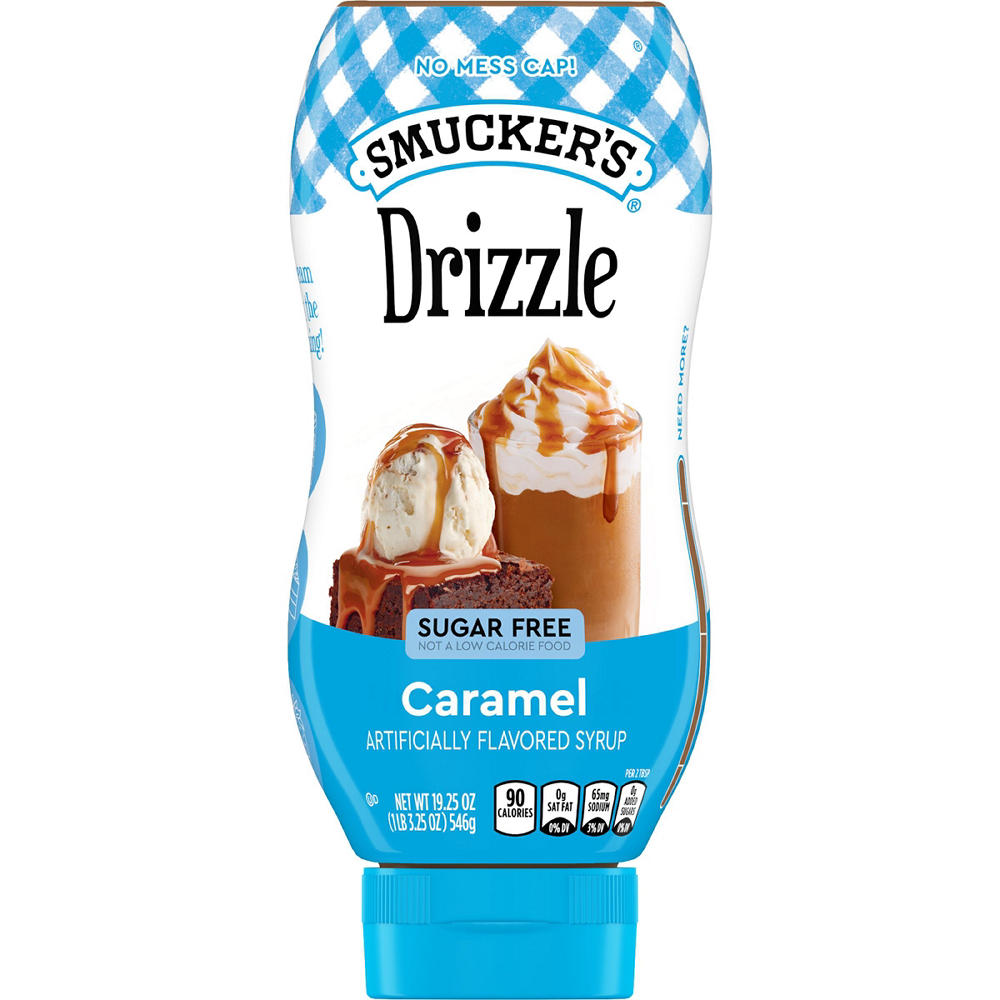 Smucker's Drizzle Sugar Free Caramel Artificially Flavored Syrup, 19.25 oz