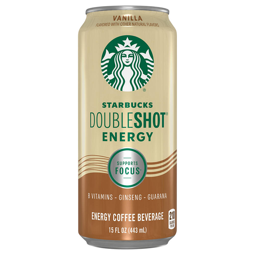 Starbucks Vanilla Double Shot Energy Coffee Drink, 15 oz
