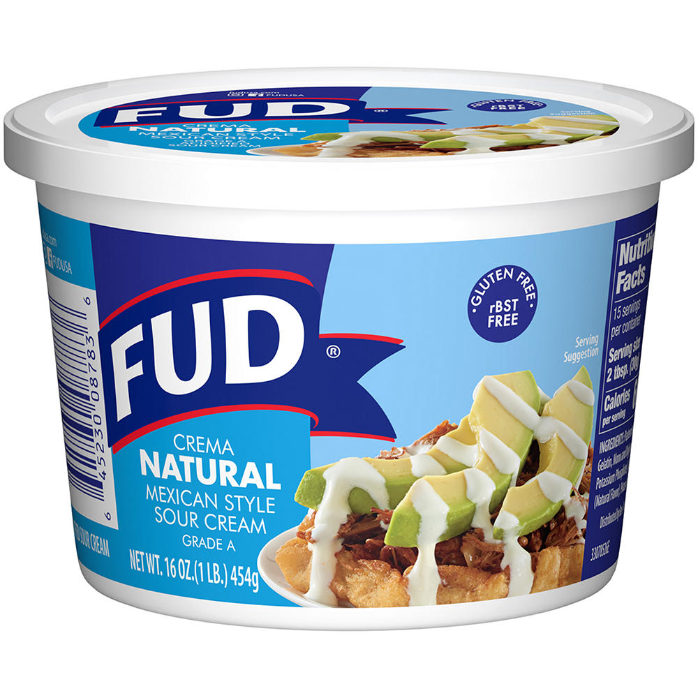 FUD Crema Natural, 16 oz