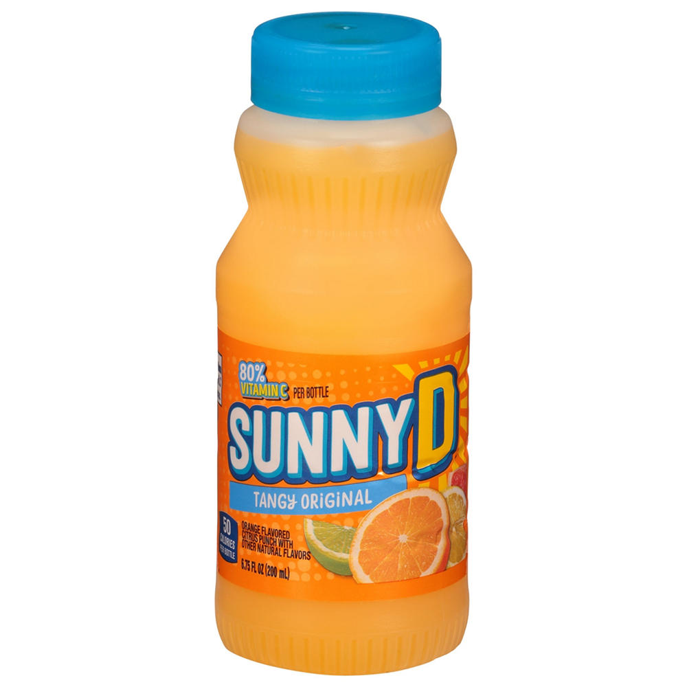 Sunny D Tangy Original Orange Flavored Citrus Punch, 6.75 oz